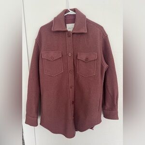 Wilfred Free Ganna 100% merino wool Shacket.